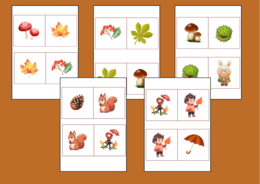 JESIEŃ – domino podłogowe – biblioteka – świetlica - przedszkole