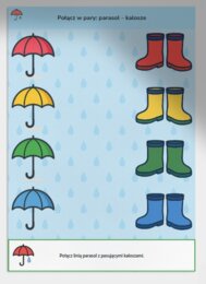 Karty pracy „Deszczowa pogoda”
