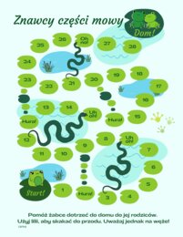 Gra planszowa "Znawcy części mowy"