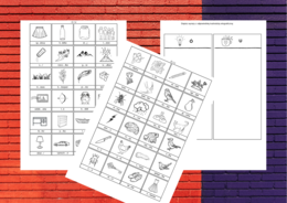 WYRAZY Z „Ó” i „U”, "RZ" i "Ż", "CH" i "H" – ortografia – wklejka – karta pracy - ZESTAW