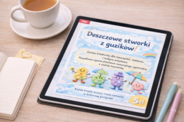 Deszczowe stworki z guzików