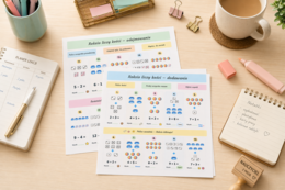 Reksio liczy kości – karta matematyczna