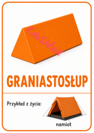 Bryły geometryczne – pakiet kolorowych plakatów do druku