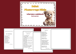 DZIEŃ PLUSZOWEGO MISIA – WIERSZE – karta pracy – biblioteka – świetlica