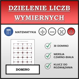 Domino - Dzielenie liczb wymiernych | matematyka