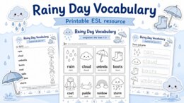 Rainy Day Vocabulary