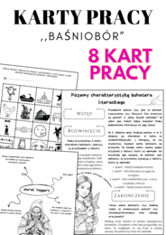 8 kart pracy do lektury uzupełniającej ,,Baśniobór"