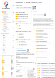 English Class A1 – Unit 4 – karta pracy