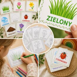 Kolory wiosny - karty sensoryczne