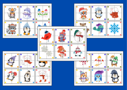 ZIMA – puzzle – układanka- układanki – biblioteka – świetlica – przedszkole – 30 wersji