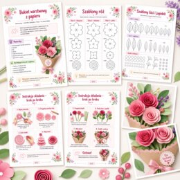 Bukiet warstwowy z papieru