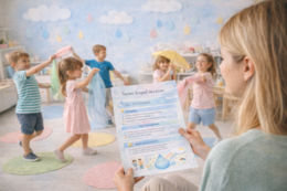 Taniec kropel deszczu – scenariusz zajęć ruchowych