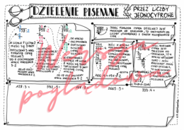 Dzielenie pisemne przez liczby jednocyfrowe