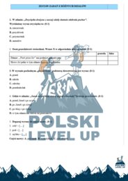 Test językowy E8_120 zadań+ klucz_Polski Level Up