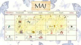 Kalendarz noworoczny, Nowy Rok, Samorząd Szkolny, Samorząd Uczniowski, dekoracje