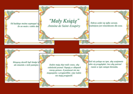 "MAŁY KSIĄŻĘ" – CYTATY – gazetka – 14 stron – wersja 1