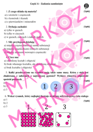 Sprawdzian właściwości i budowa materii