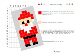 Kodowanka zimowa, świąteczna, Mikołaj, Boże Narodzenie, zima, odkoduj zimę, kodowanie łatwe