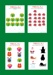 Mikołaj - kreatywne karty pracy