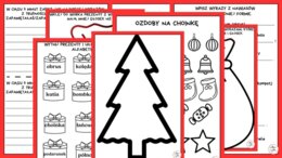 Świąteczna ortografia - karty pracy + prezentacja gratis