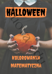 Halloween Kolorowanka Matematyczna TABLICZKA MNOŻENIA: Kolorowanie według wyników mnożenia dla dzieci 7-11 lat