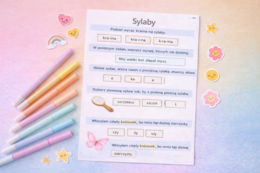 SYLABY [Karta pracy, sprawdzian]