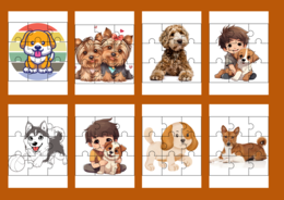 DZIEŃ KUNDELKA – puzzle – 19 szt.- biblioteka – świetlica