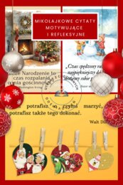 Mikołajkowe cytaty motywujące i refleksyjne
