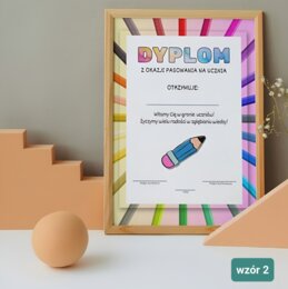 Dyplom z Okazji Pasowania na Ucznia