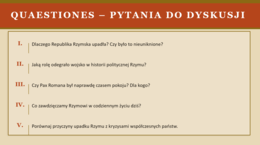 Prezentacja PowerPoint „Starożytny Rzym”