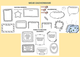 Moje zachowanie - karty pracy i samoocena