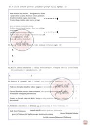 Sprawdzian z lektur-egzamin ósmoklasisty