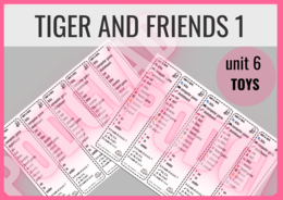 Tiger and Friends 1 unit 6 TOYS- zakładki do książki