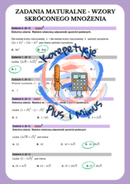Zadania maturalne z odpowiedziami wzory skróconego mnożenia
