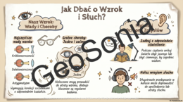 Higiena oka i ucha biologia klasa 7 sketchnotka