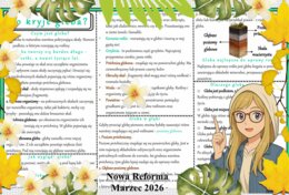 Sketchnotka/notatka - dla ucznia i przypomnienie dla nauczyciela w pdf. Temat "Co kryje gleba?". Przyroda 4. "Odkrywam przyrodę" zgodna z wydawnictwem Nowa Era. Dział "Moja okolica".