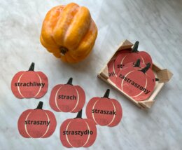 Rodzina wyrazów - puzzle - dynia