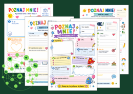 💛 POZNAJ MNIE – karty integracyjne dla klas 1–3