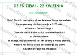 DZIEŃ ZIEMI - gazetka - 11 kart A4 do druku; plik edytowalny; dekoracja; materiały na gazetkę