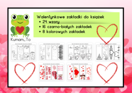 Walentynkowe zakładki do książek