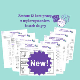 Zestaw kart pracy z wykorzystaniem KOSTEK DO GRY