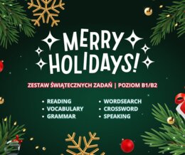 Christmas A2 B1+  Kompletny zestaw świątecznych materiałów (reading, vocabulary, grammar, dialogi, krzyżówka, wykreślanka + answer key)