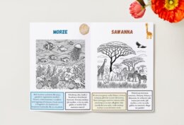 Kolorowanki tematyczne. Zwierzęta. Rośliny. Ekosystemy