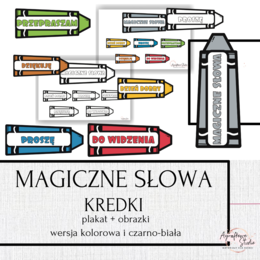 Magiczne słowa - kredki