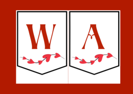 WALENTYNKI – biblioteka – świetlica – przedszkole - GIRLANDA - gazetka