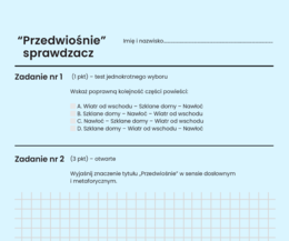 "Przedwiośnie" - "sprawdzacz"