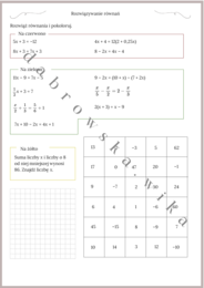 Rozwiązywanie równań - kodowanie