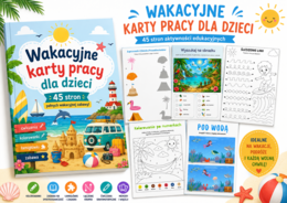 Wakacyjne karty pracy – kreatywny zestaw aktywności dla dzieci ☀️