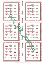 Zagadki obrazkowe, łamigłówki, 11 listopada, święto niepodległości, działania na liczbach