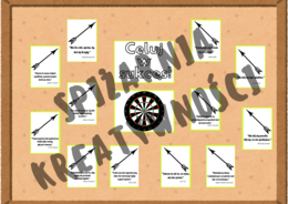 Gazetka ścienna na nowy rok szkolny CELUJ W SUKCES (wersja 3)